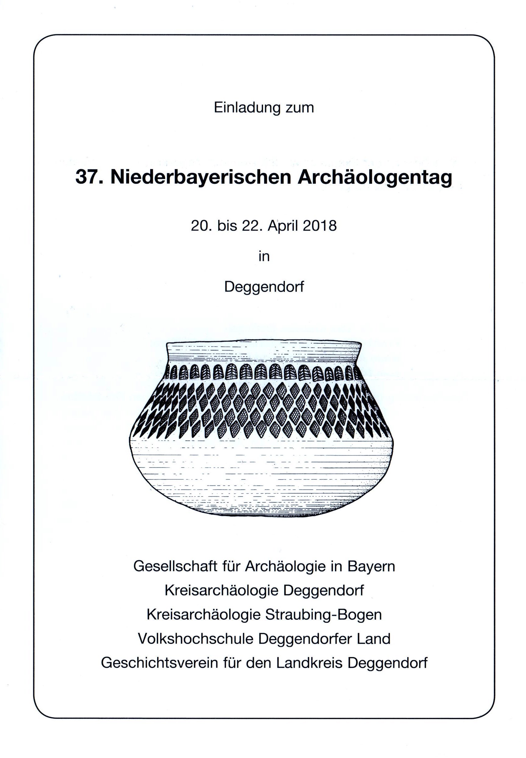 37. Niederbayerischer Archäologentag