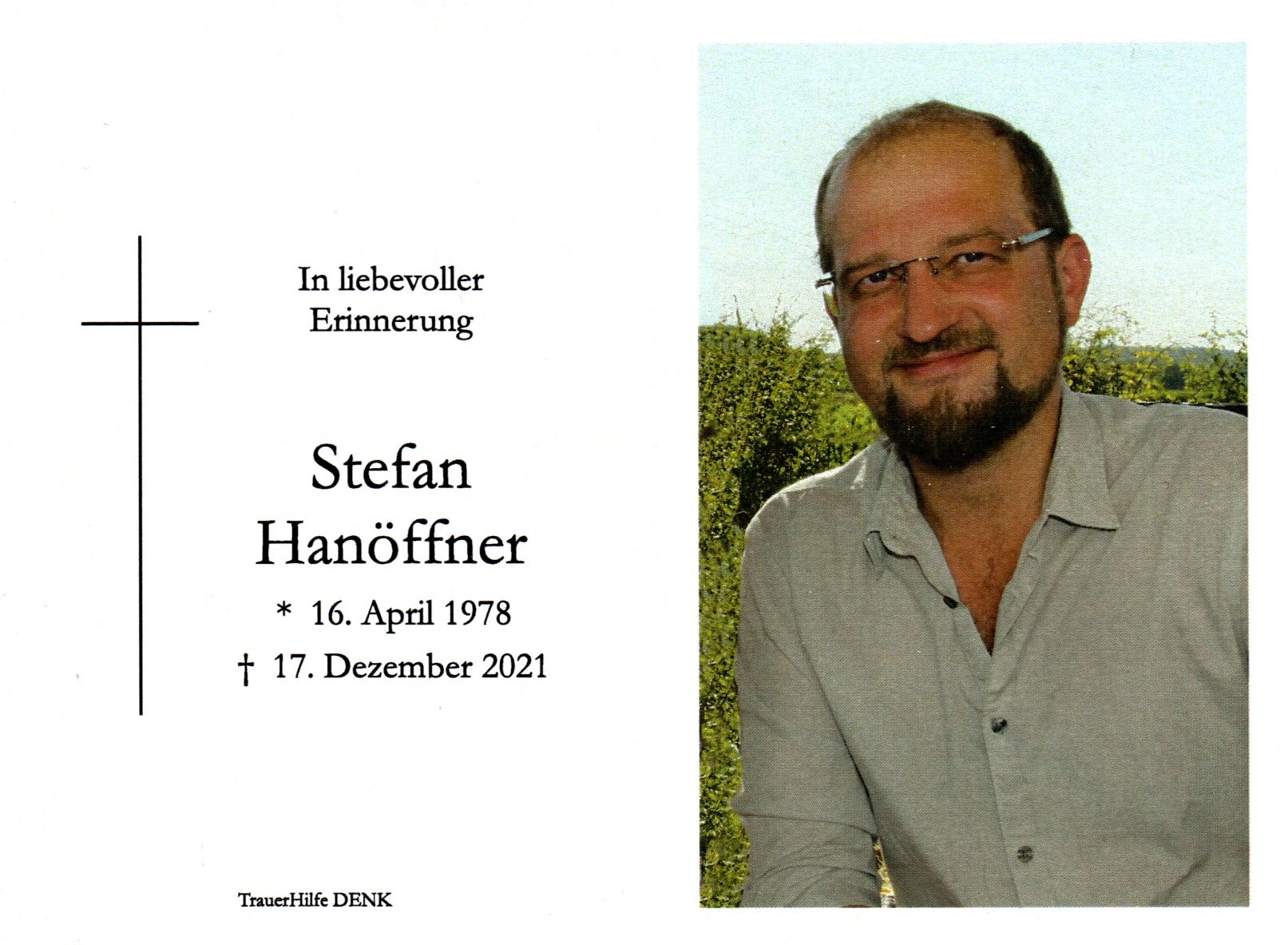 Zum Tod von Stefan Hanöffner, Gründer und Leiter unserer Archäologischen Sektion